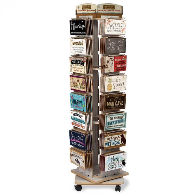 소매 점포 방적기계 디스플레이 걸이 나무로 된 범퍼 스티커 디스플레이 걸이